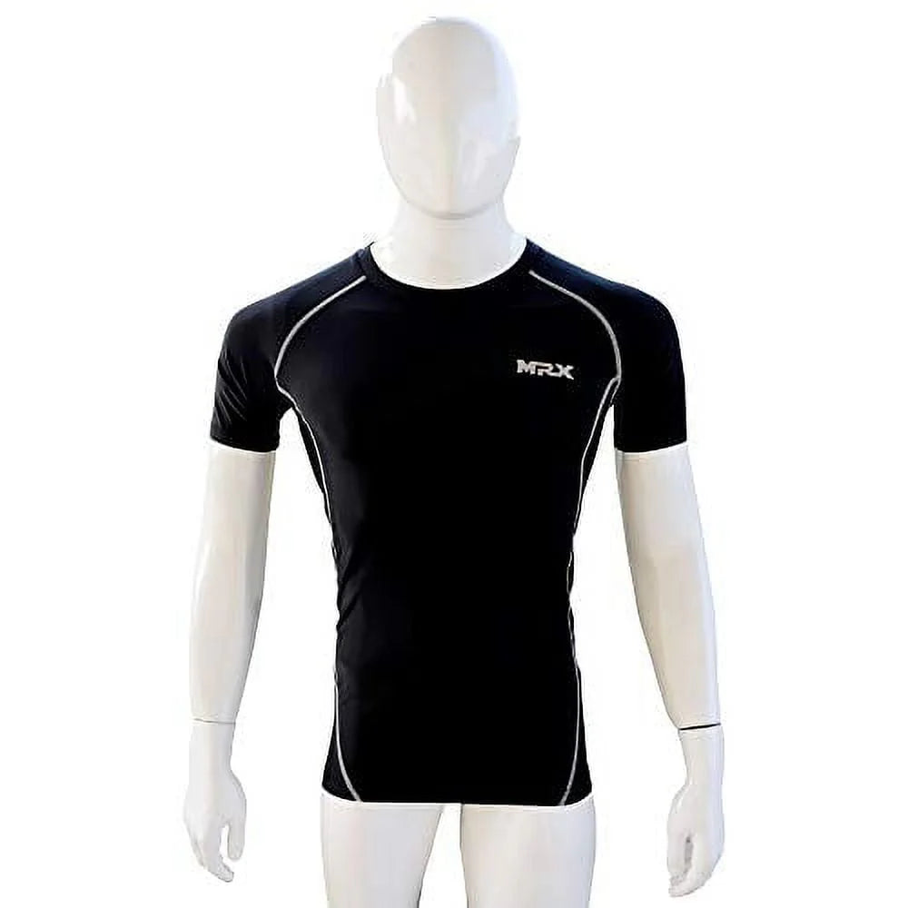 Men's Compression Shirt Full Sleeve Black Large W8639