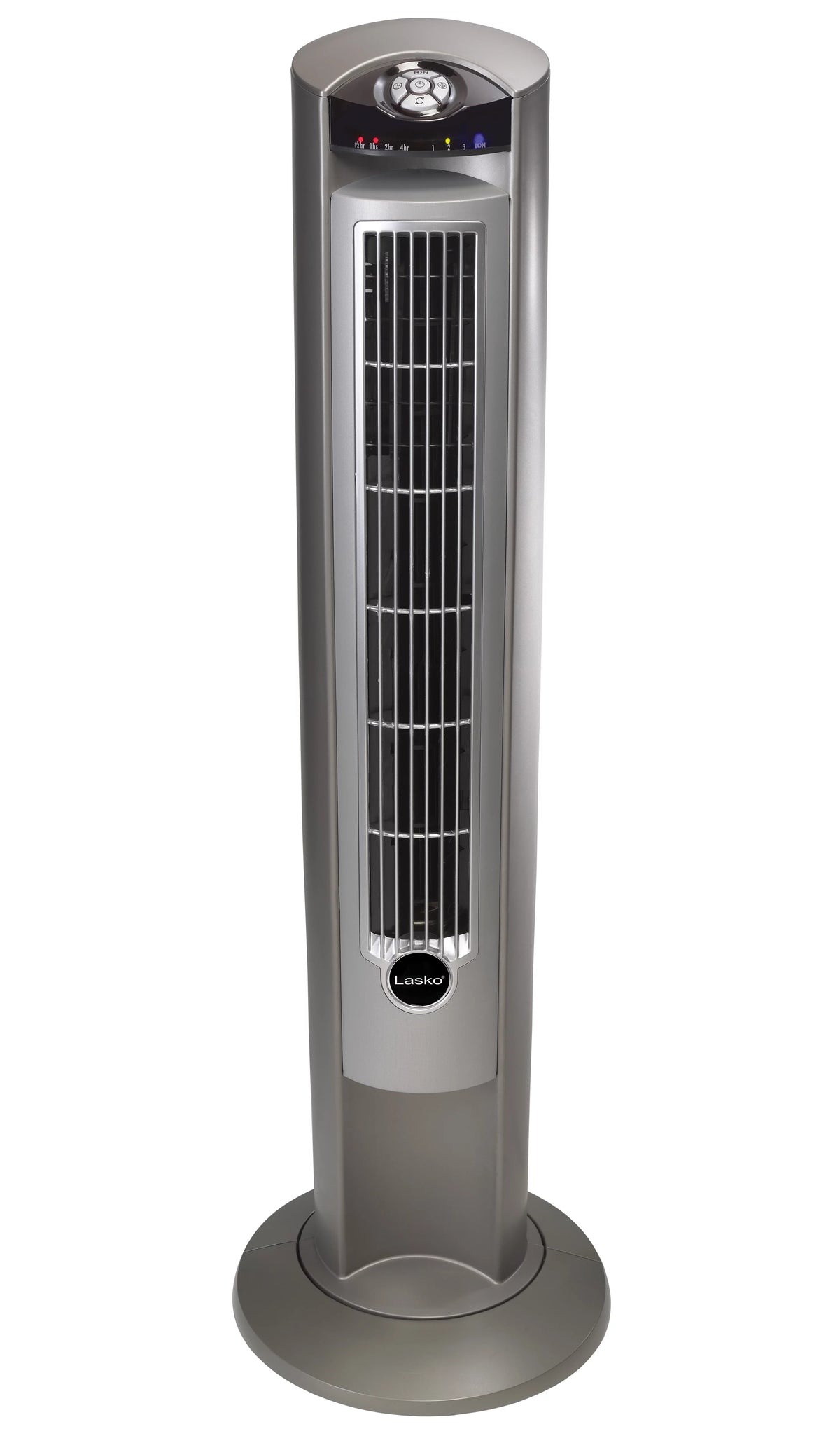 42 Wind Curve Tower Fan with Ionizer, Timer and Remote, Gray Woodgrain K29470