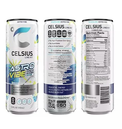 12 Pack 12 fl oz Sparkling Energy Drink Q391