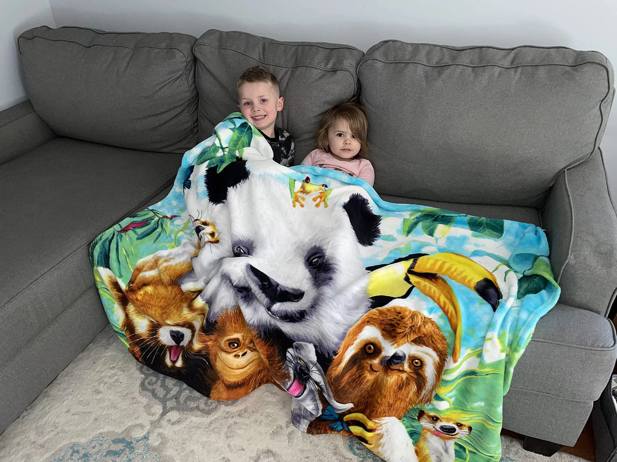 Super Soft Plush Fleece Throw Blanket D74907