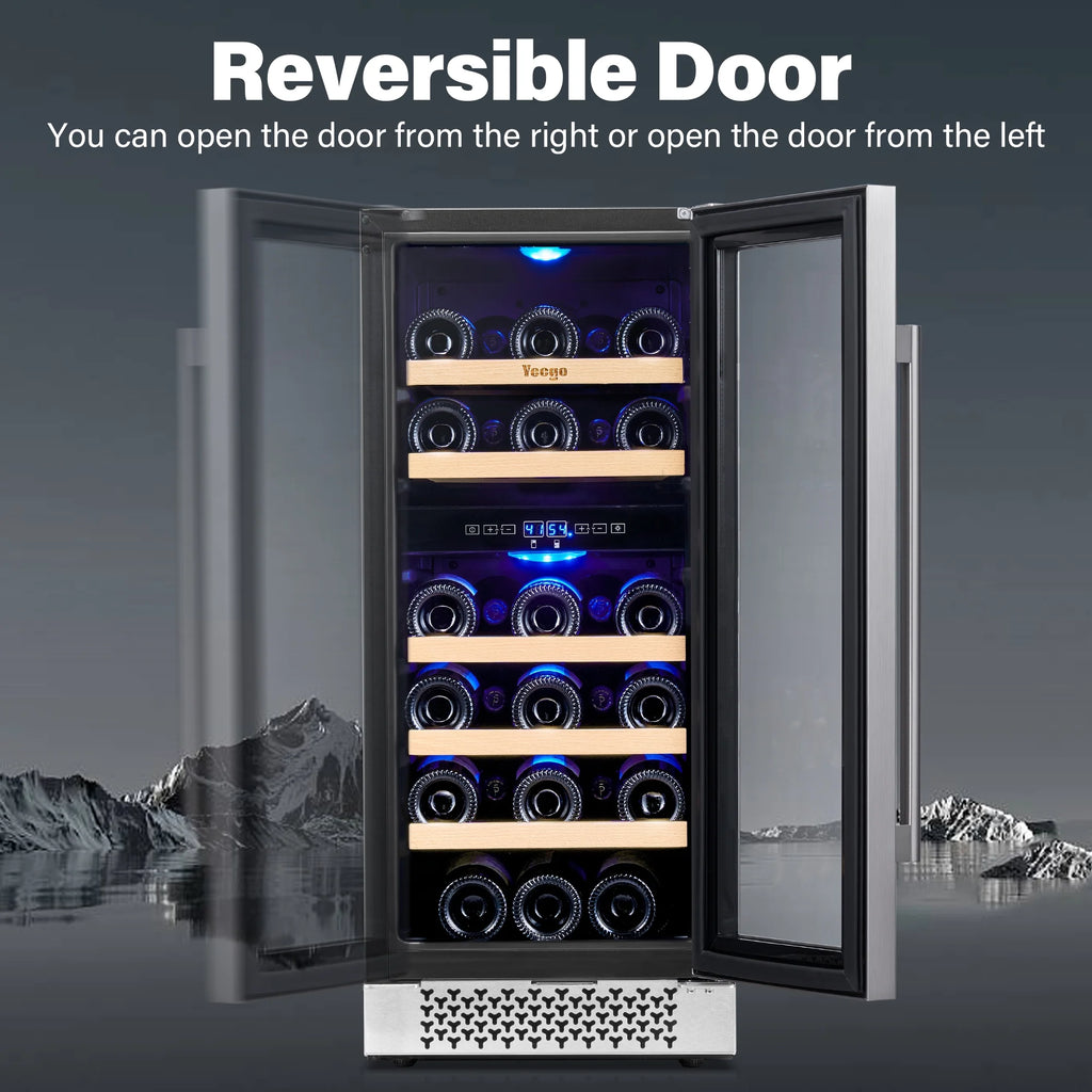 15 Bottle Dual Zone Wine Cooler Refrigerator P564