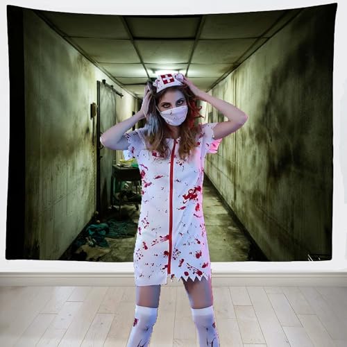 Abandoned Hospital Tapestry 118''x78'' E826