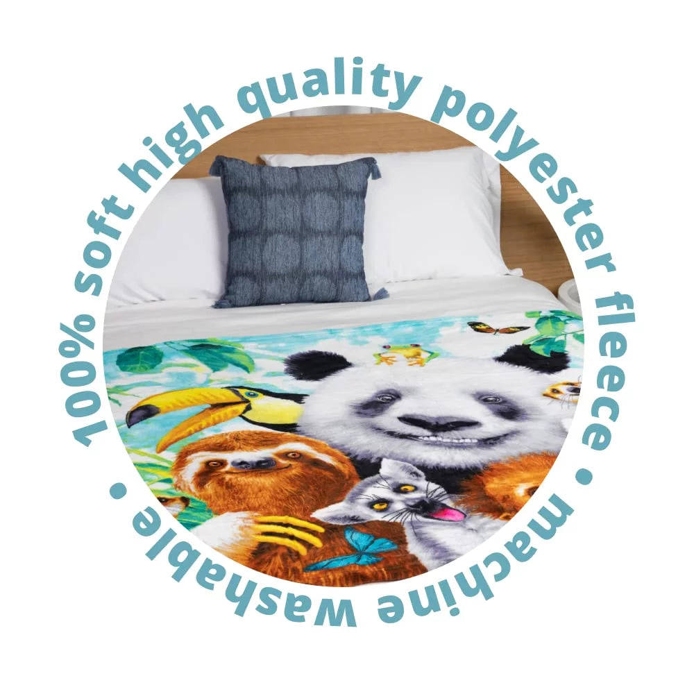 Super Soft Plush Fleece Throw Blanket D74907