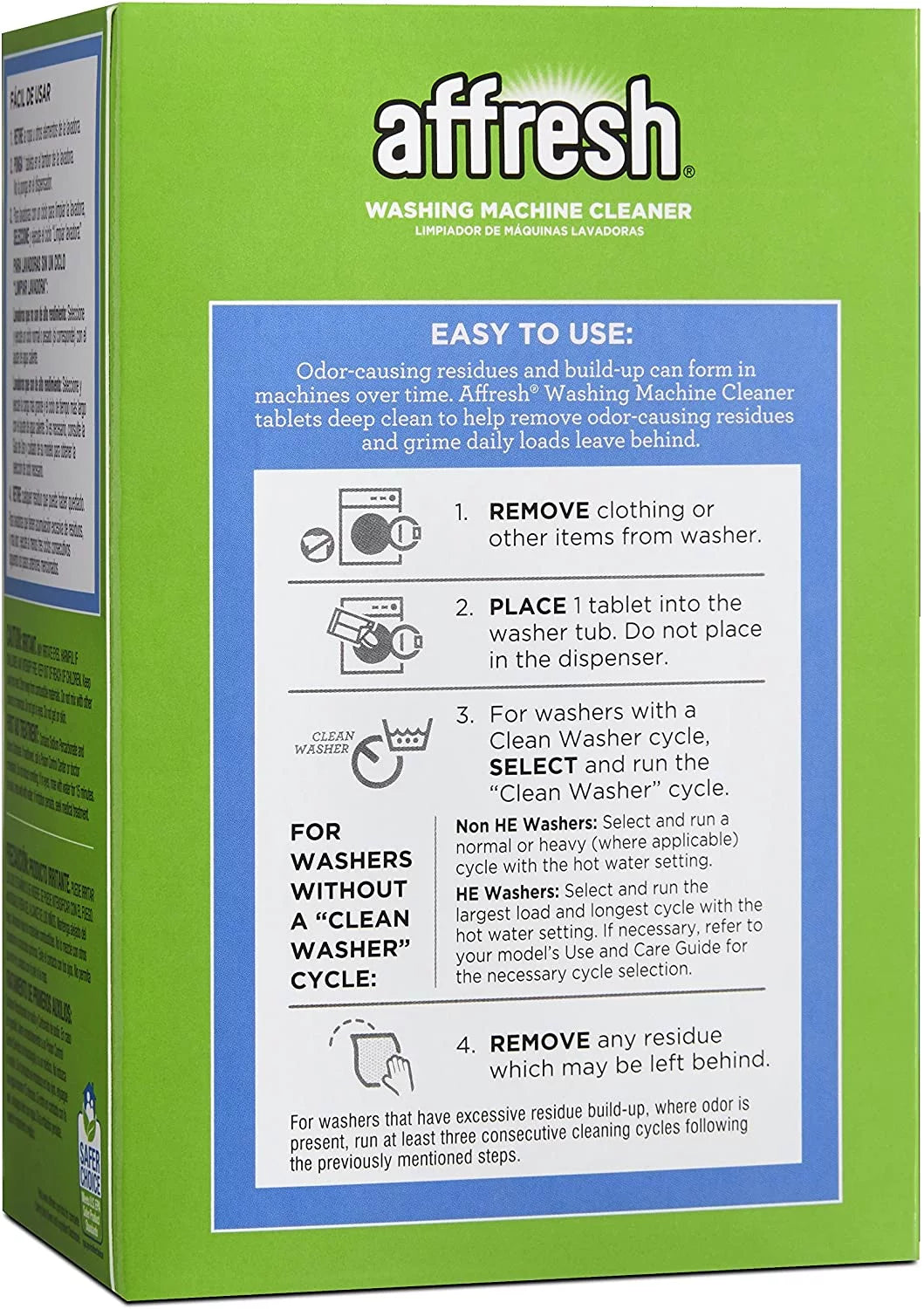 Washing Machine Cleaner, 6 Tablets H48945