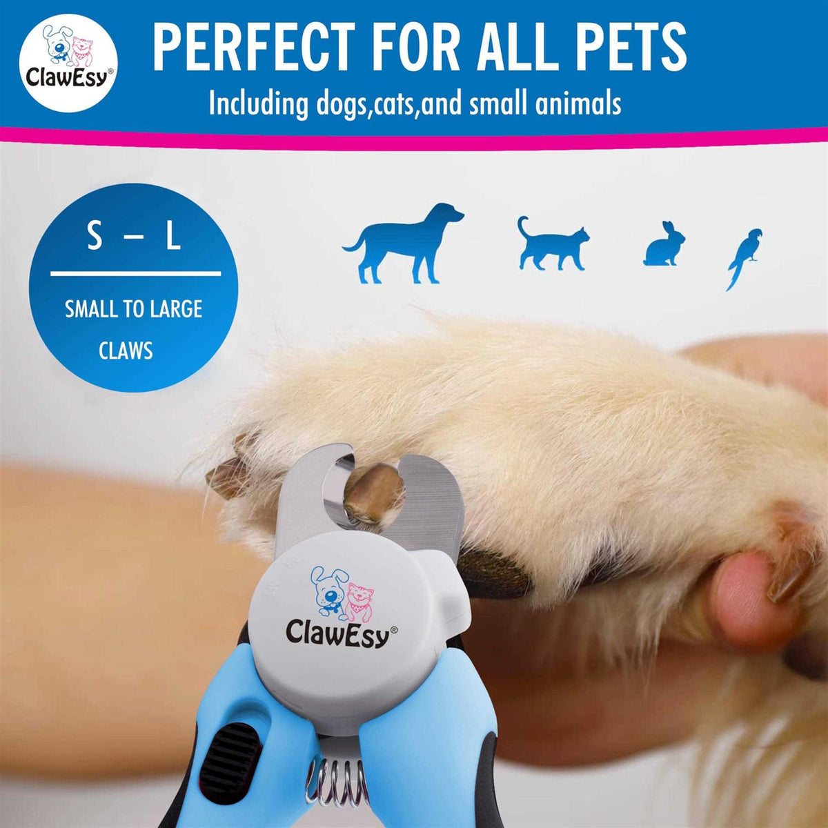 LED Dog Nail Clipper with Safety Guard G574