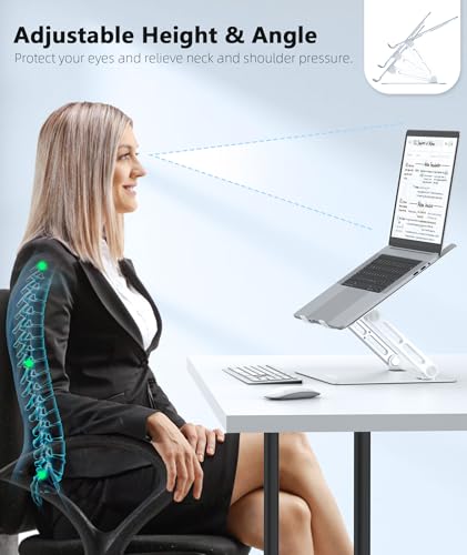 Adjustable Laptop Stand with Non-Slip Mat K814732
