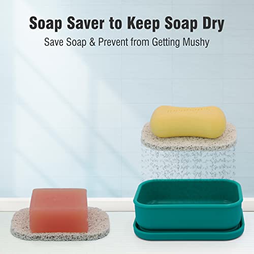 Off-White Silicone Travel Soap Case with Draining Layer I659216
