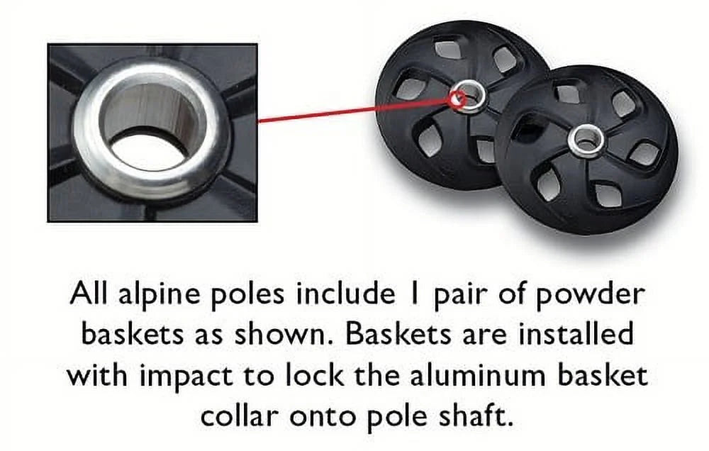 White/Black Alpine Downhill Ski Poles I8783