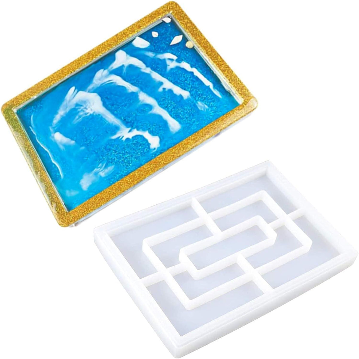 Rectangle Silicone Rolling Tray Molds Q6119