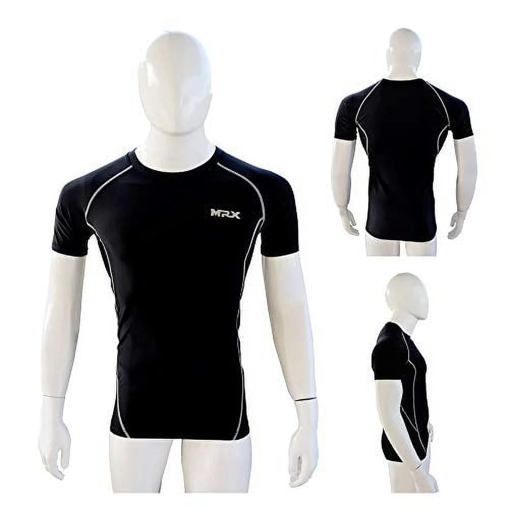 Men's Compression Shirt Full Sleeve Black Large W8639
