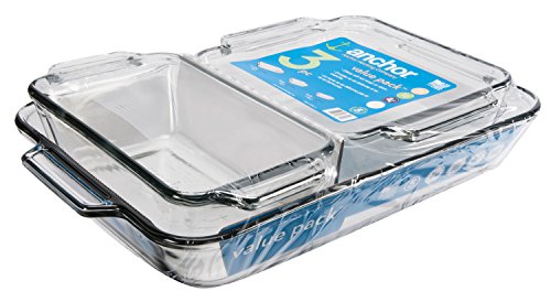 3 Piece Glass Baking Dish Set S326