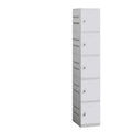 Five Tier 1 Wide Gray Locker D72852