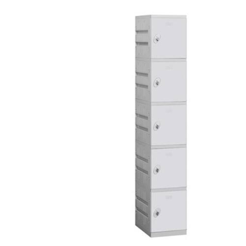 Five Tier 1 Wide Gray Locker D72852