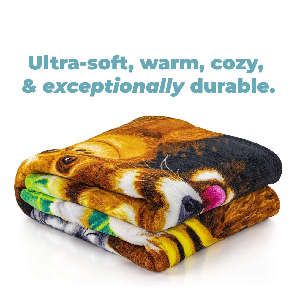 Super Soft Plush Fleece Throw Blanket D74907