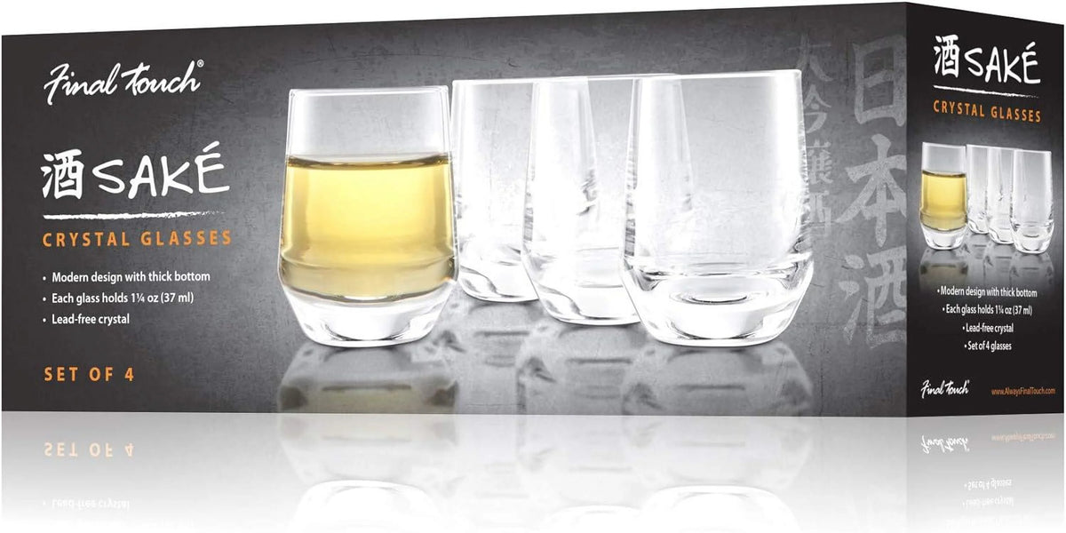 Sake Glasses, Set Of 4, Lead-Free Crystal I9752