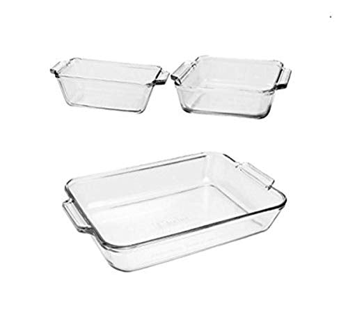 3 Piece Glass Baking Dish Set S326