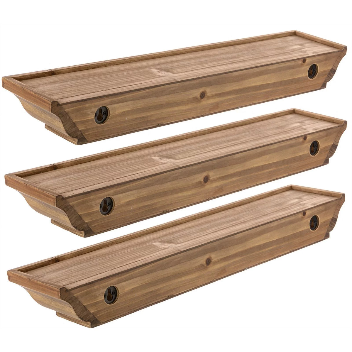 Yellow Solid Wood Shelf M523