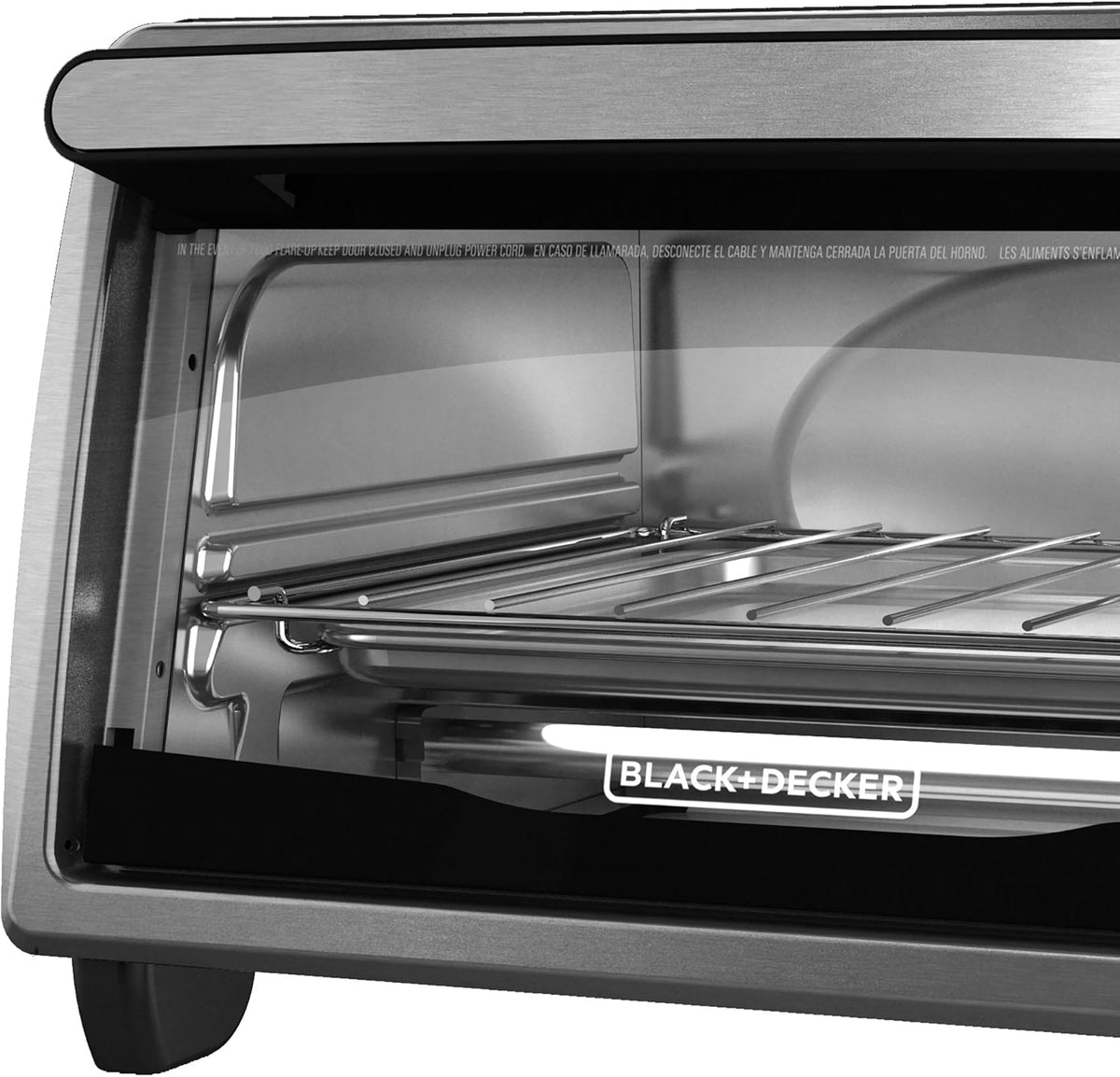 4-Slice Toaster Oven, Stainless Steel/Black W55499