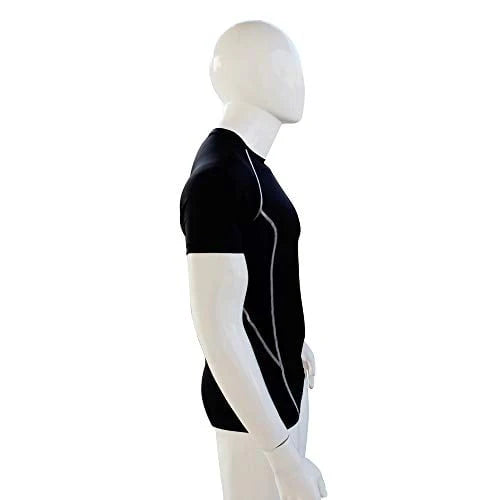 Men's Compression Shirt Full Sleeve Black Large W8639
