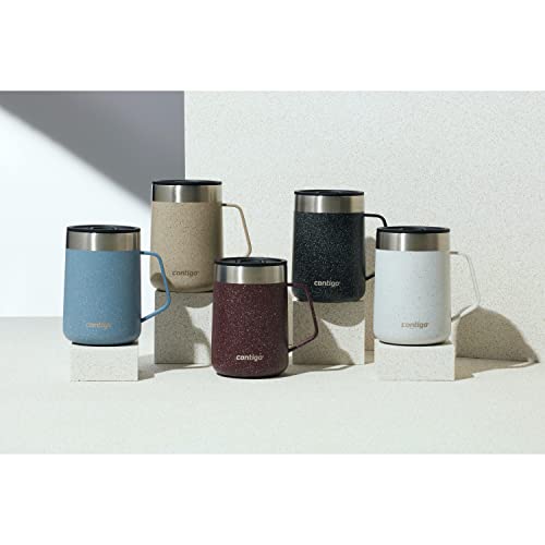 14oz Stainless Steel Vacuum-Insulated Mug with Handle and Splash-Proof Lid A712653