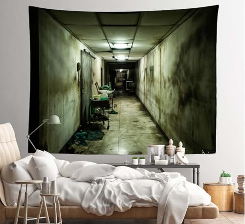 Abandoned Hospital Tapestry 118''x78'' E826