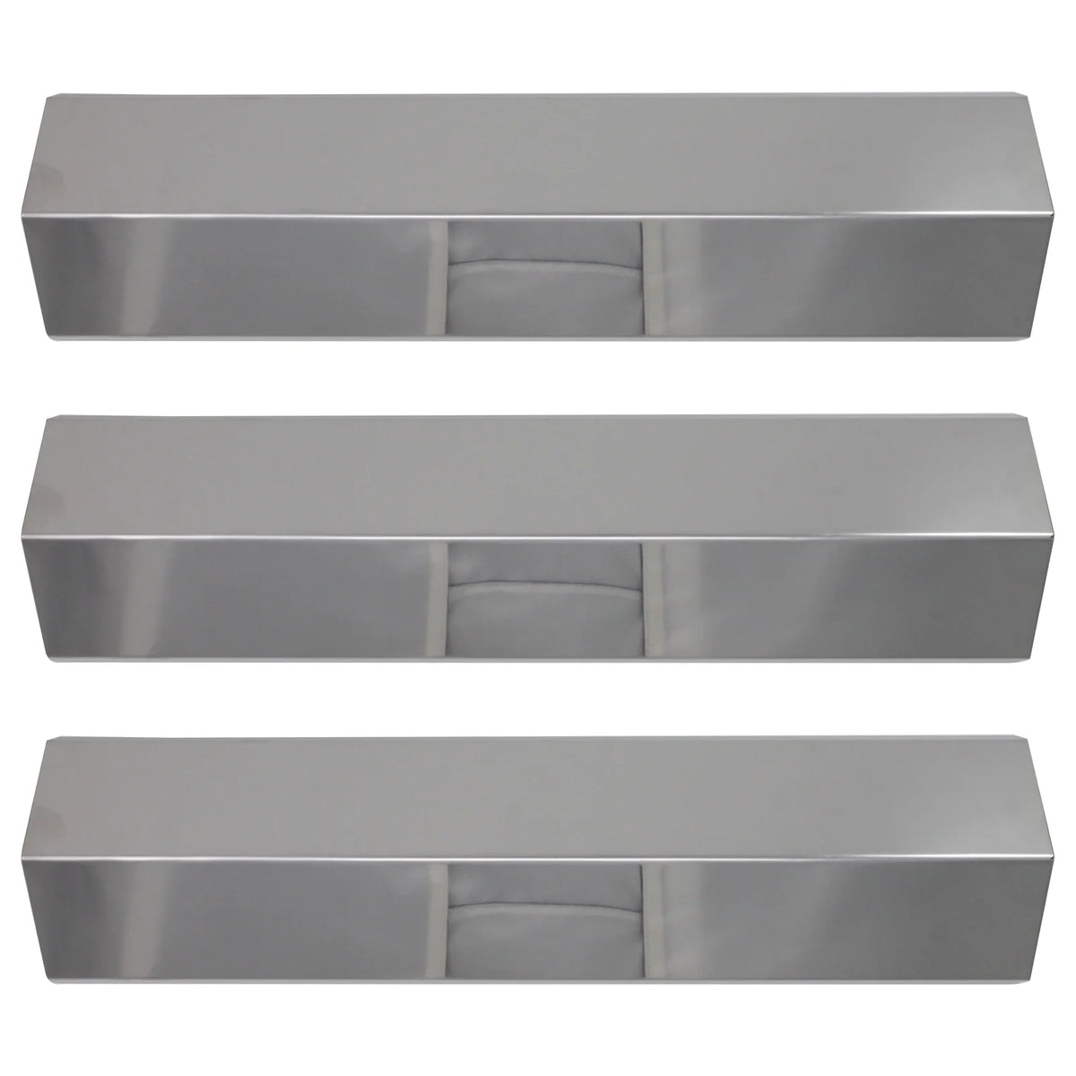 3-Pack Stainless Steel BBQ Grill Heat Shield Plate Replacement Parts 15" P437