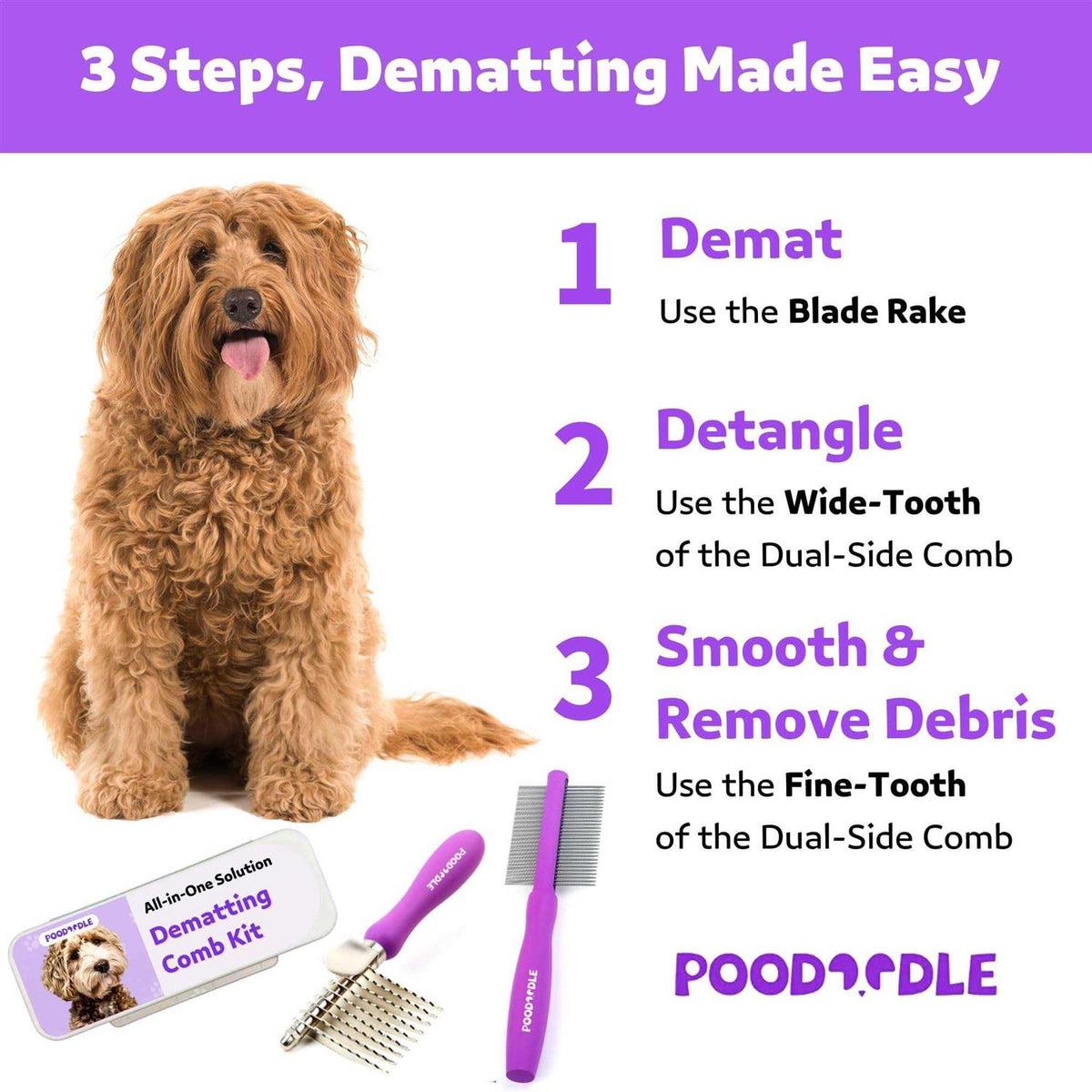 Dematting Comb Kit for Dogs & Cats O858