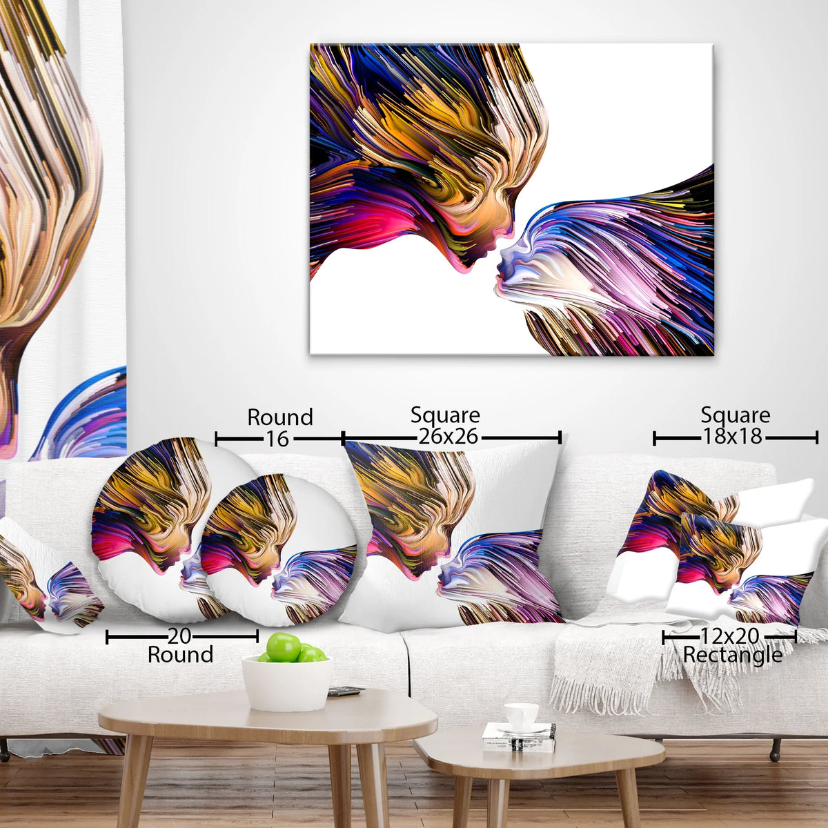 Antelope Canyon Landscape Photo Throw Pillow 12x20 F20543