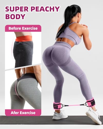 Resistance Bands Set with Cuffs, Set of 8 S1702