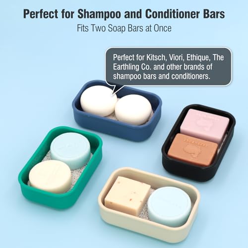 Off-White Silicone Travel Soap Case with Draining Layer I659216