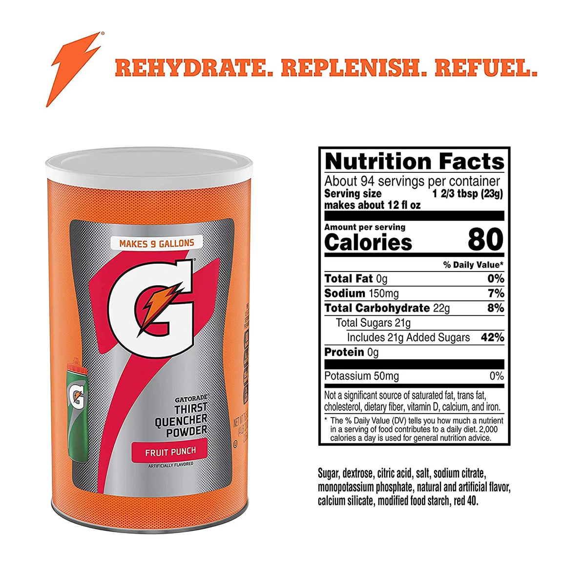 Fruit Punch Powder 76.5 oz Canister J50631