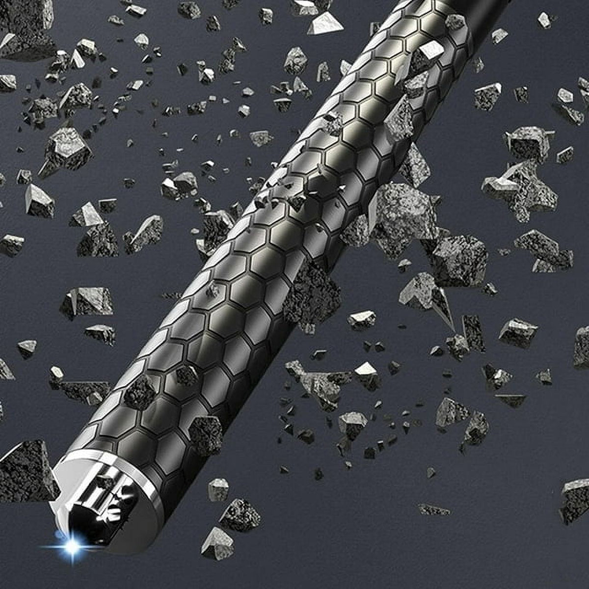 Enhanced Automatic Retractable Hiking Stick 3 Sections Trekking Poles with Sleeves and Tail Ropes Non-Slip N8587