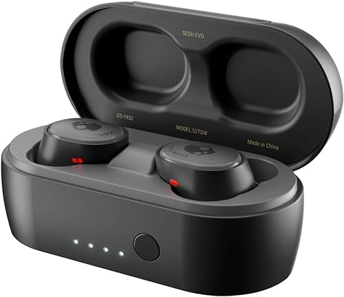 True Black True Wireless Earbuds with Charging Case T604