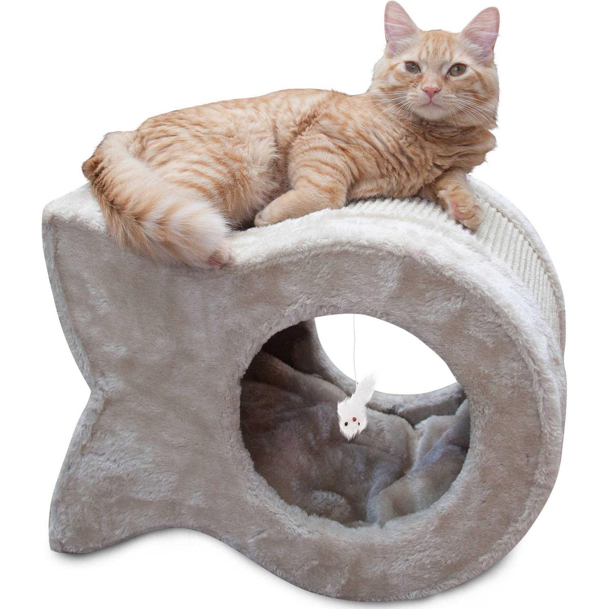 Cat Scratcher, Faux Fur and Sisal F153