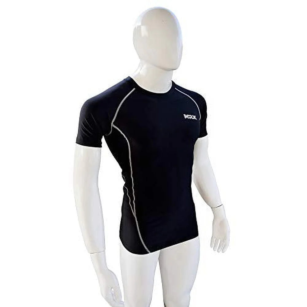 Men's Compression Shirt Full Sleeve Black Large W8639