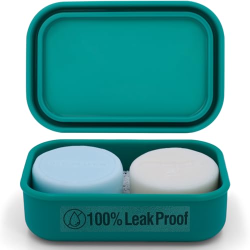Off-White Silicone Travel Soap Case with Draining Layer I659216