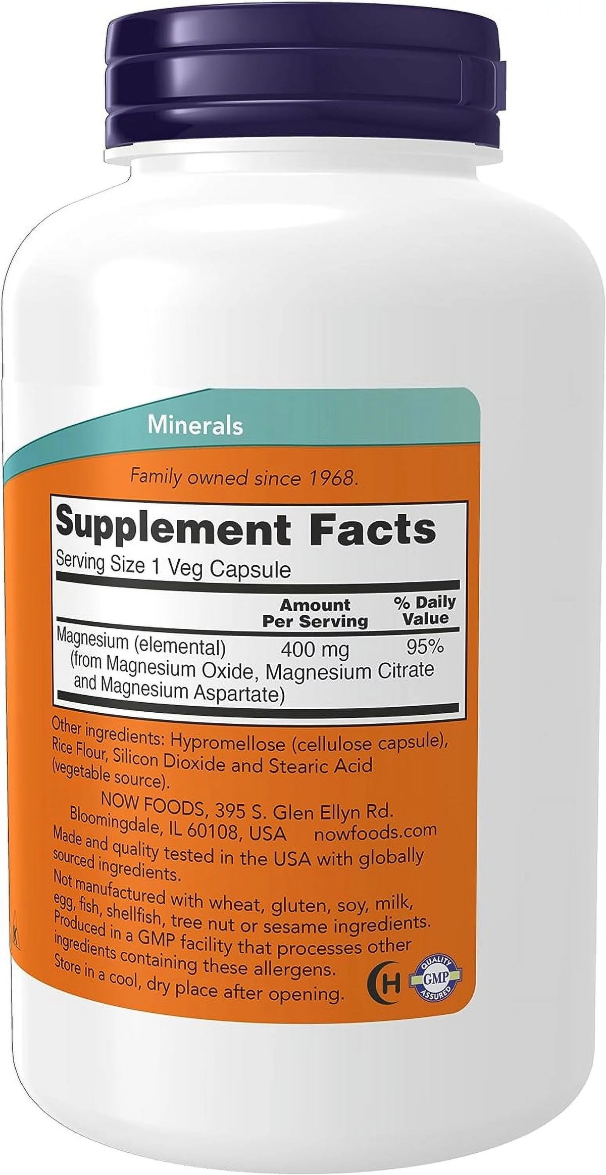 Magnesium 400 mg, 180 Veg Capsules G59714