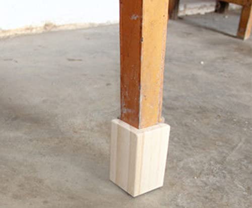 Set of 4 Solid Wood Bed Risers 3.15 Inches P247