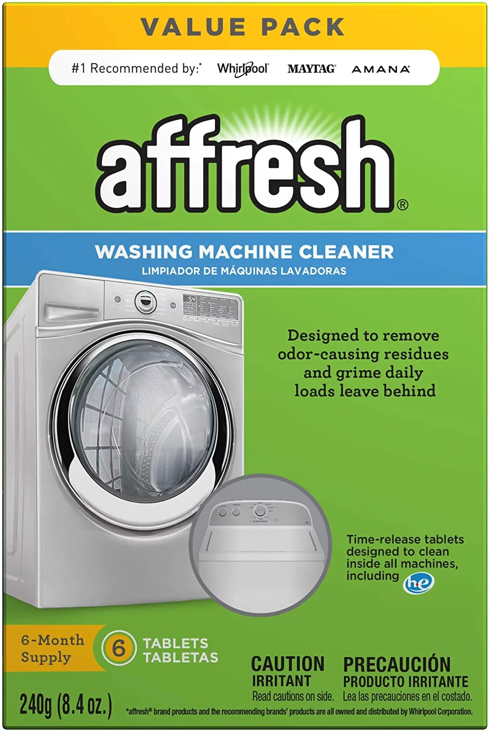 Washing Machine Cleaner, 6 Tablets H48945