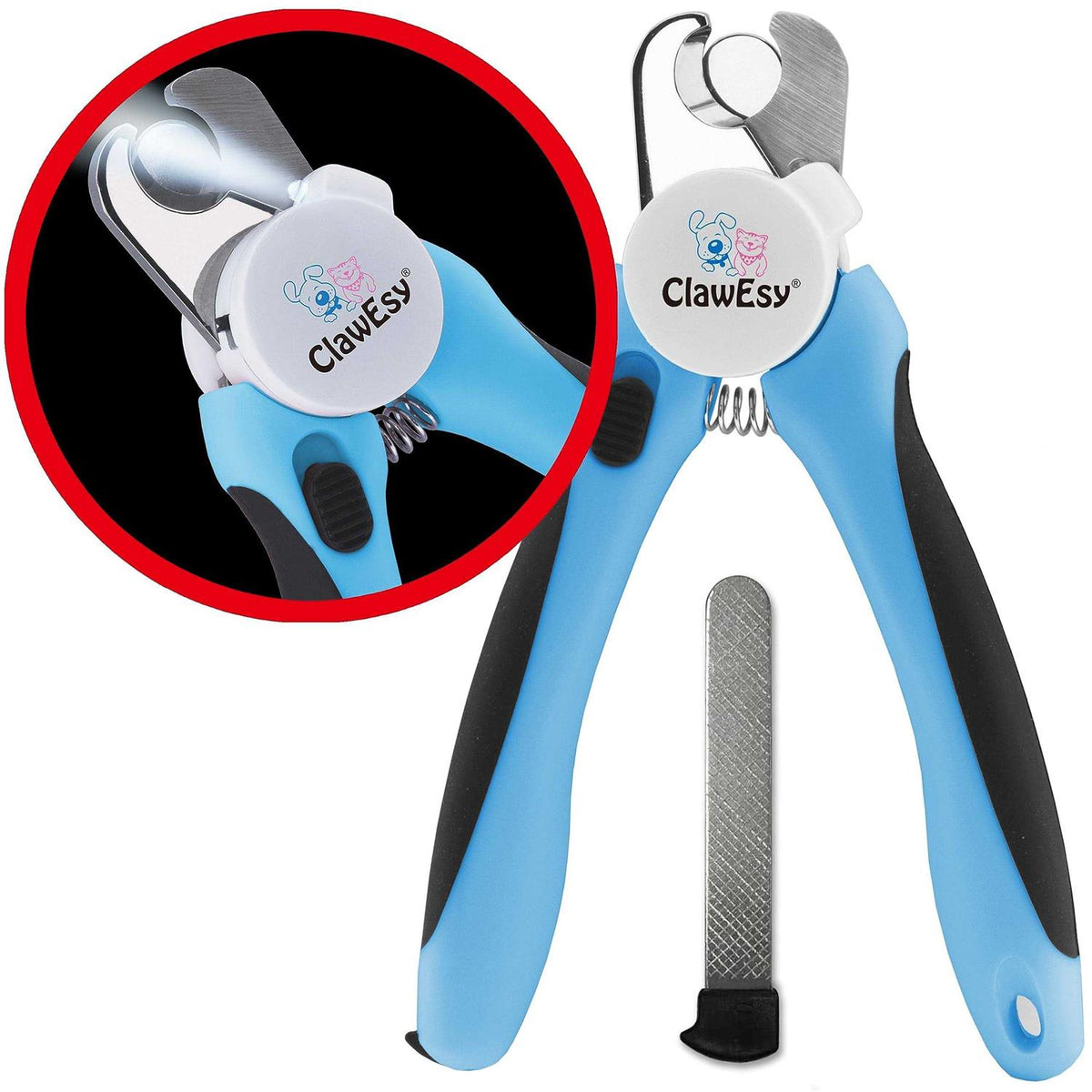 LED Dog Nail Clipper with Safety Guard G574