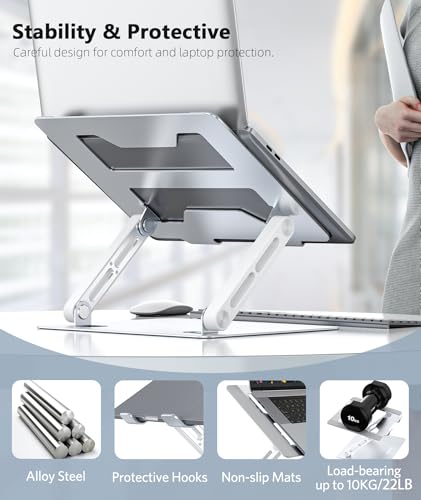 Adjustable Laptop Stand with Non-Slip Mat K814732