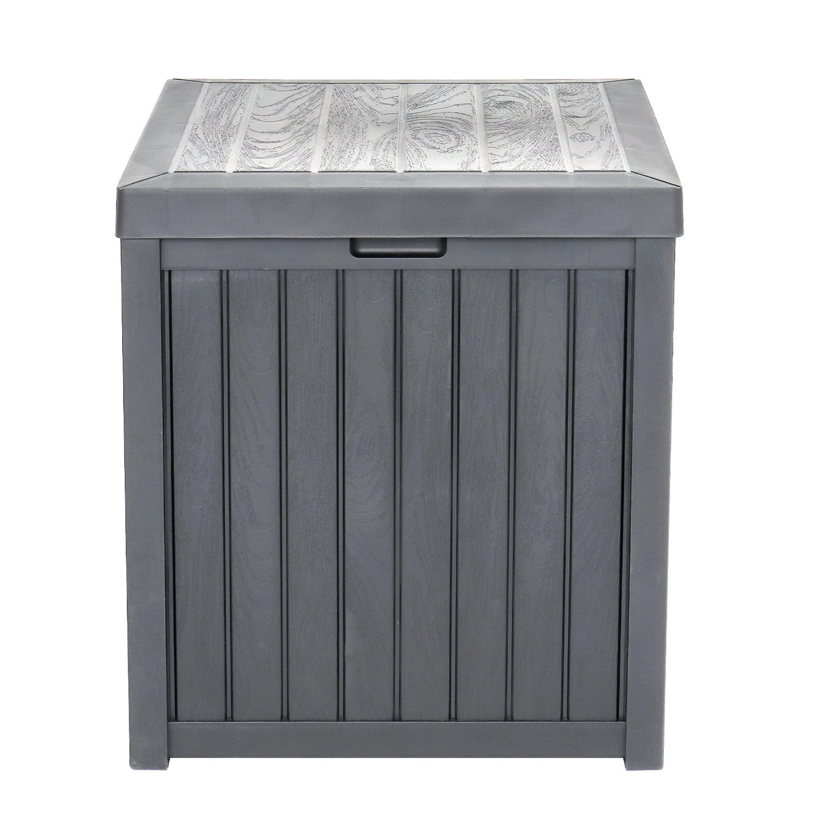 Grey 51gal Plastic Storage Deck Box M6398