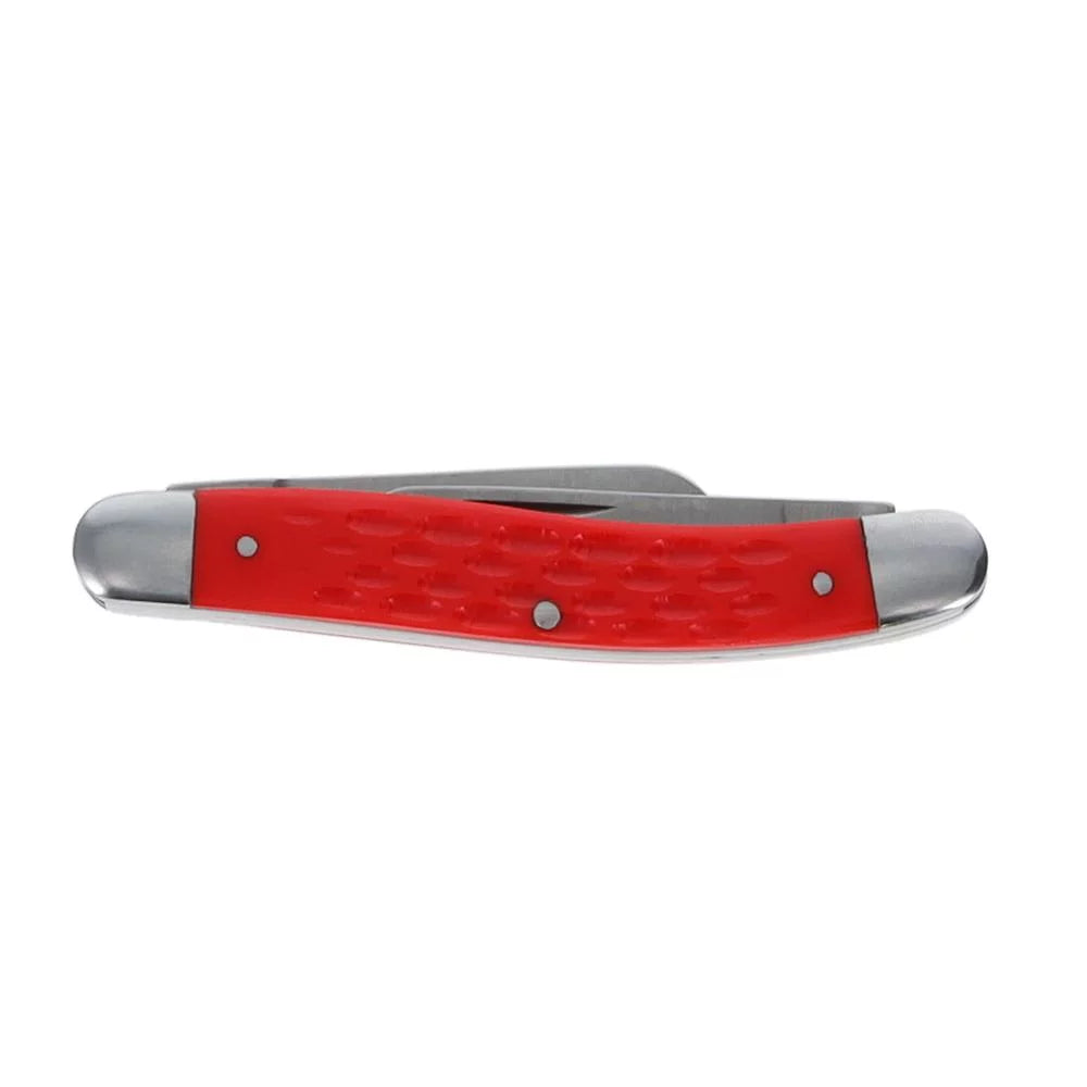 3.5-Inch Red Folding Pocket Knife X439