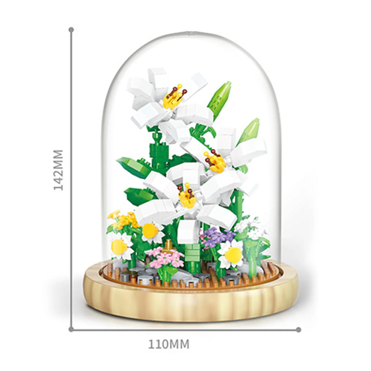 DIY Building Blocks Set with Wooden Base L293014