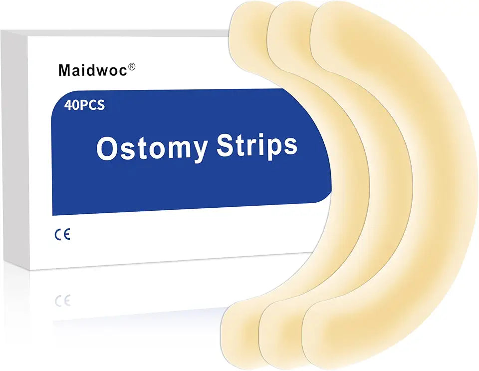 40 Pcs Hydrocolloid Ostomy Barrier Strips Q468