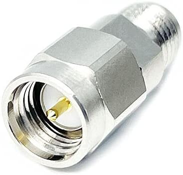 2.92 mm Female to SMA Male Microwave Adapter, DC to 26.5 GHz, 50 Ohm, Stainless Steel Body, Pack of 2 O154