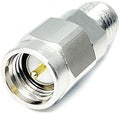 2.92 mm Female to SMA Male Microwave Adapter, DC to 26.5 GHz, 50 Ohm, Stainless Steel Body, Pack of 2 O154
