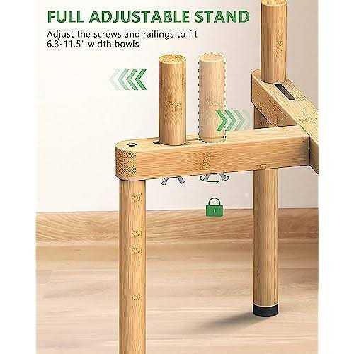Adjustable Elevated Dog Bowl Stand C51041