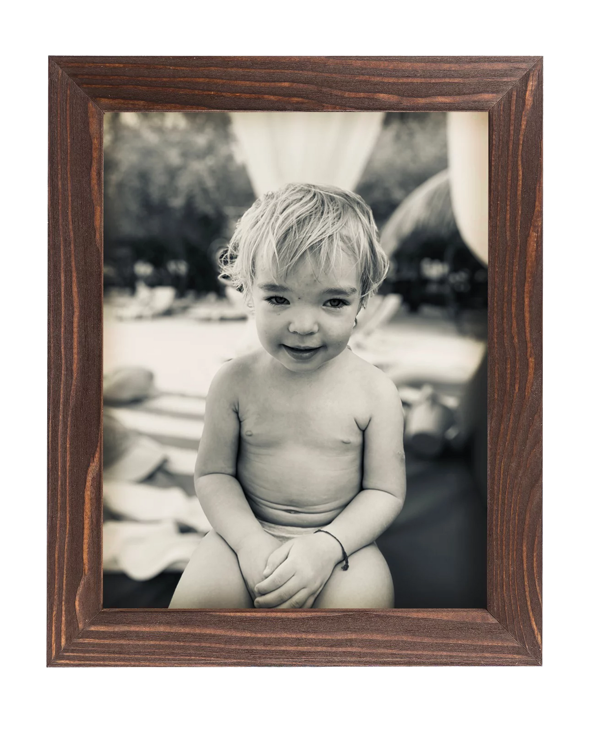 Rustic Wooden Picture Frames 8x10 Brown Wenge Set of 2 I198121