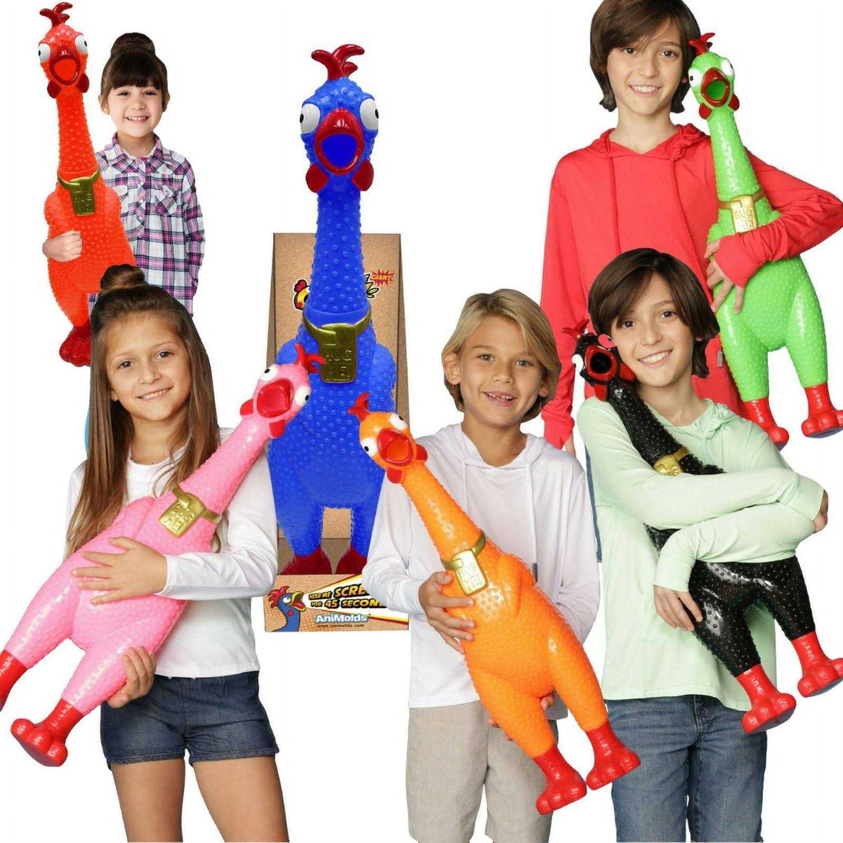 Squeaky Chicken Toy H7827